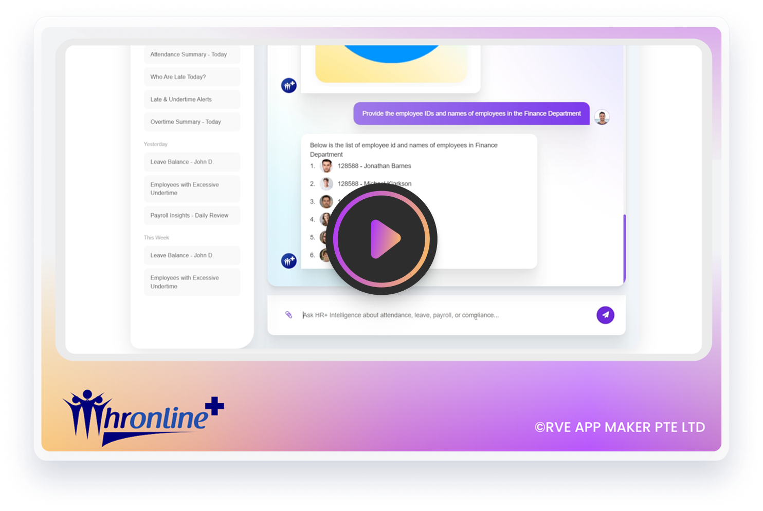HR+ Intelligence: A ChatGPT-Like AI Assistant for Smarter HR Decisions